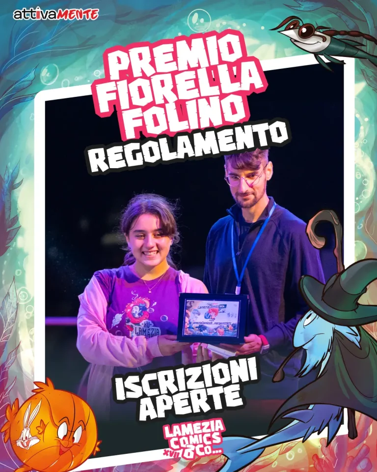 Premio Fiorella Folino, iscrizioni aperte Lamezia Comics