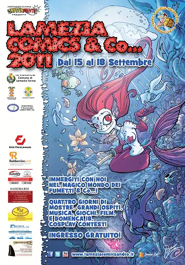 Poster Lamezia Comics 2011 con sirena