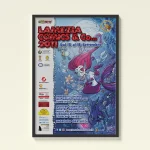 Locandina Lamezia Comics con sirena illustrata