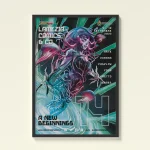 Poster Lamezia Comics con sirena futuristica