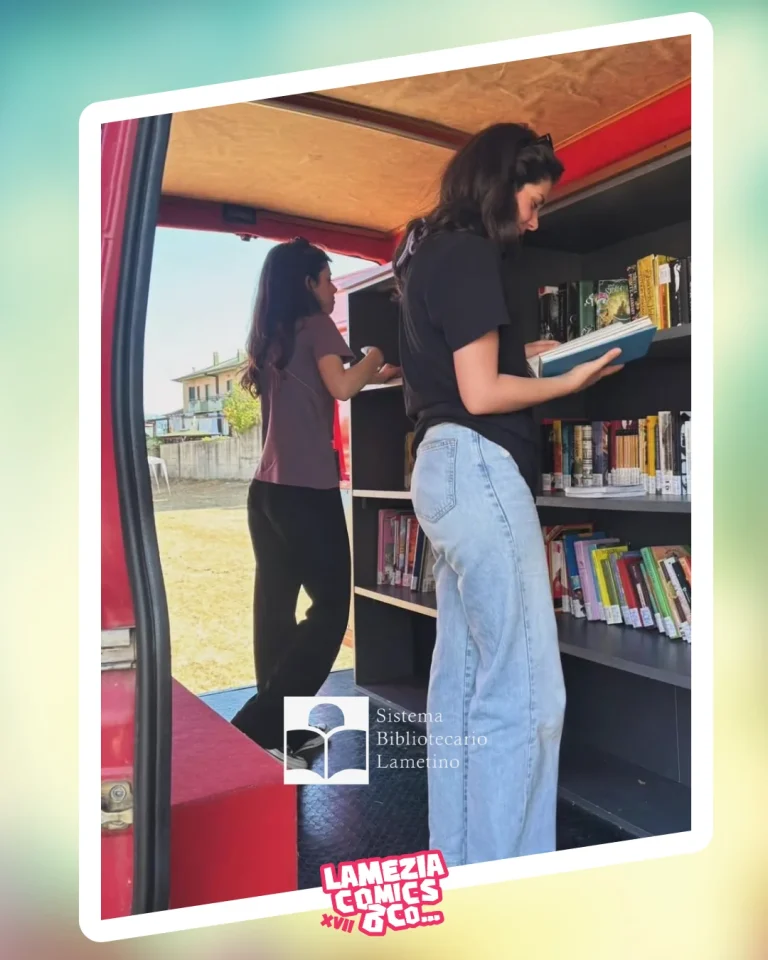Immagine delle attivit&agrave; di Sistema Bibliotecario Lametino (Bibliobus) al Lamezia Comics & Co 2026