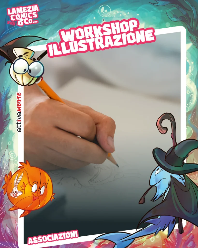 Workshop di illustrazione con la Scuola del Fumetto di Palermo al Lamezia Comics & Co... 2026